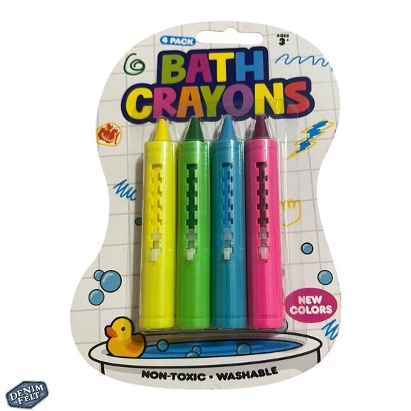 Big Time Kid Bath Tub Crayons Non Toxic Magic Crayons| Set of 3 Packs/12 Crayons - Picture 3 of 9